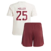 Bayern Munich Thomas Muller #25 Tredje Tröja Barn 2023-24 Kortärmad (+ Korta byxor)